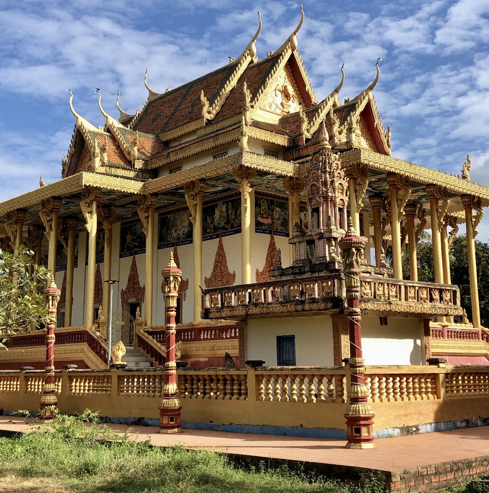 The Wat Ek Phnom Temple Pagoda