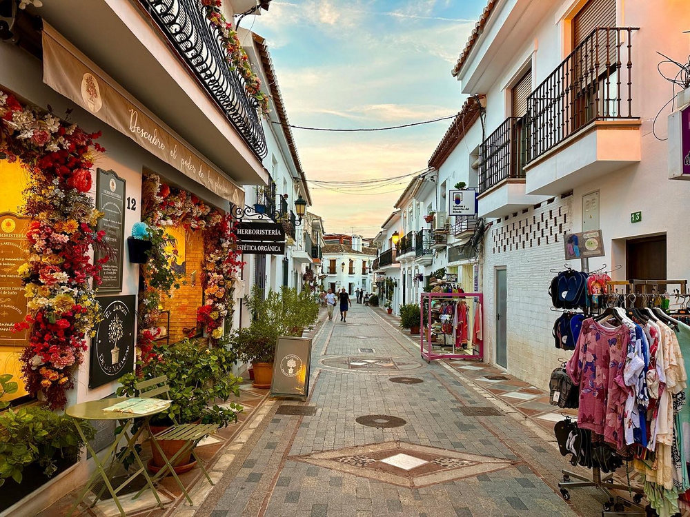 The charming old town streets of Benalmádena Pueblo