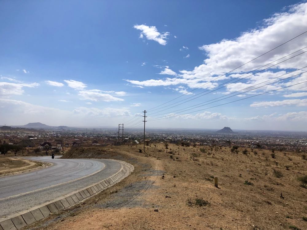 A view of Dodoma from the hills, with the Lion Rock visible on a clear day.