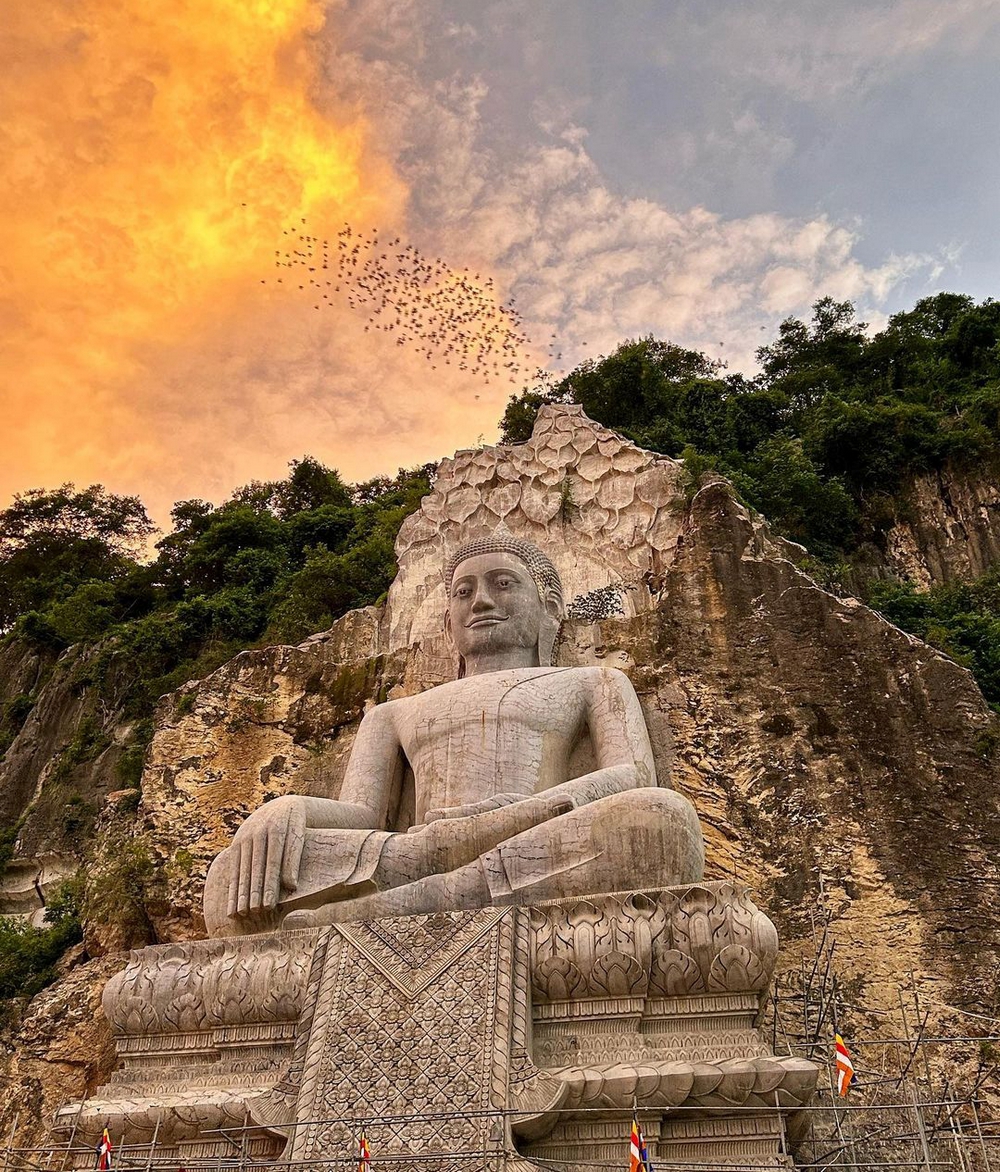 The Pagoda and Killing Caves of Phnom Sampeau, Battambang province, Cambodia